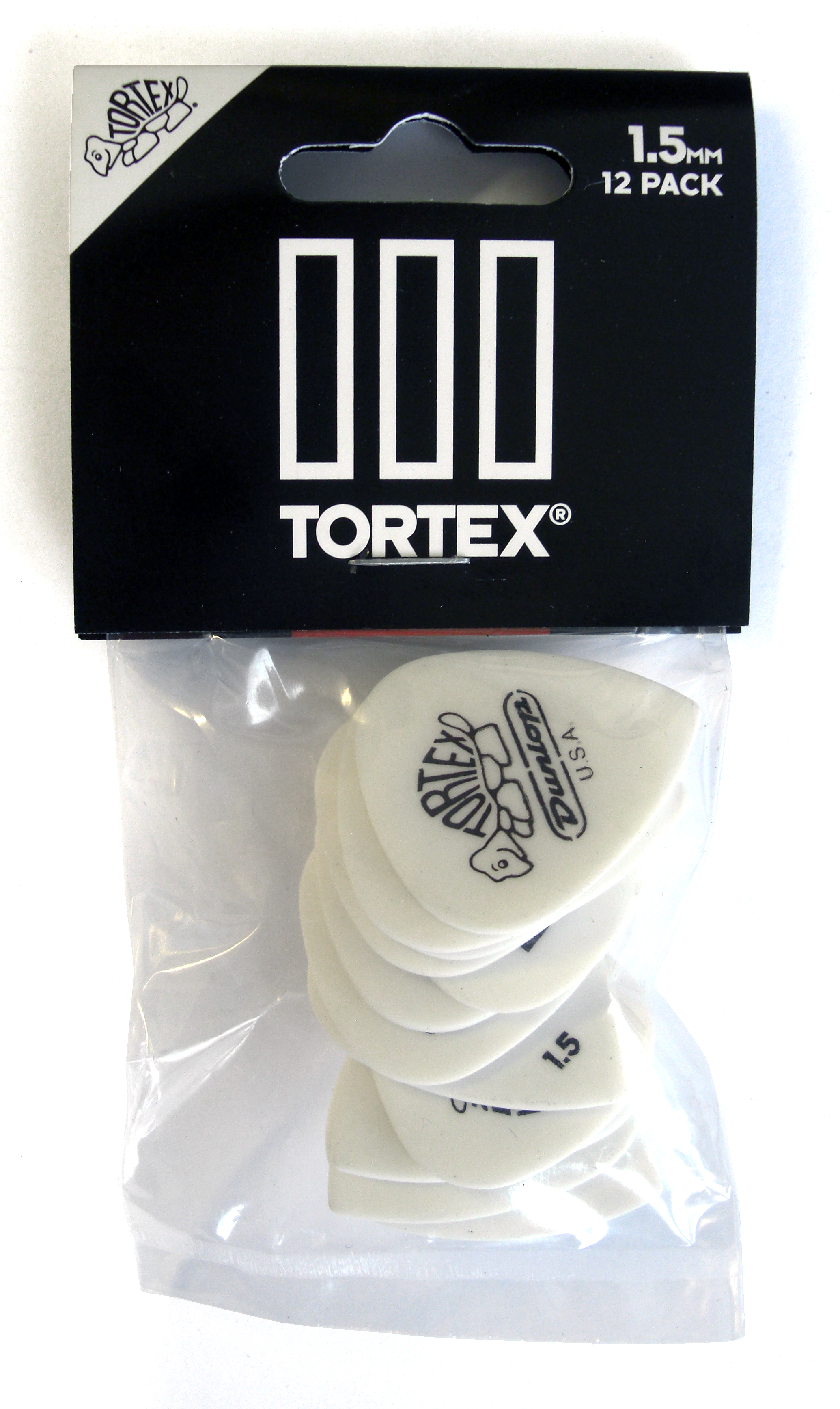 Dunlop Tortex III 1.5 mm. 12-Pack