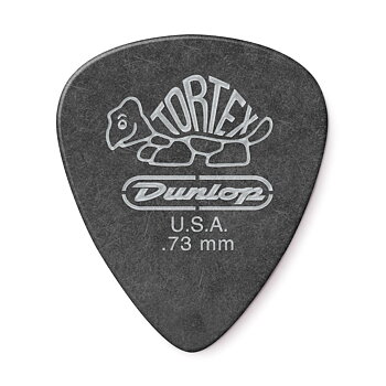 Dunlop Tortex Pitch Black Standard 0.73 mm. 12-Pack