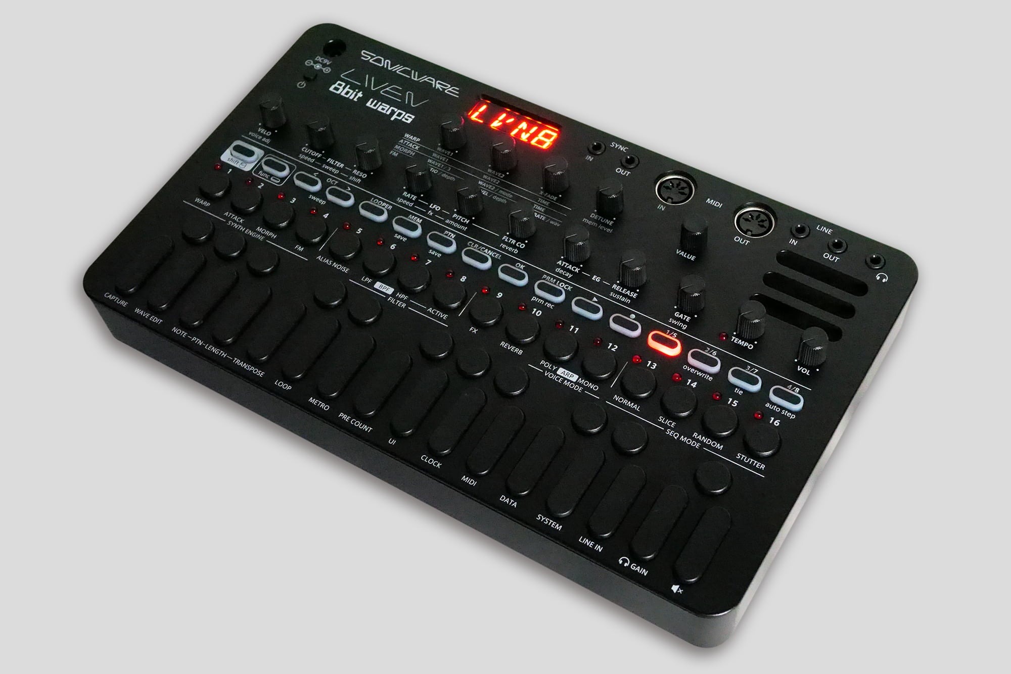 Sonicware LIVEN 8bit warps - Black Edition - 2