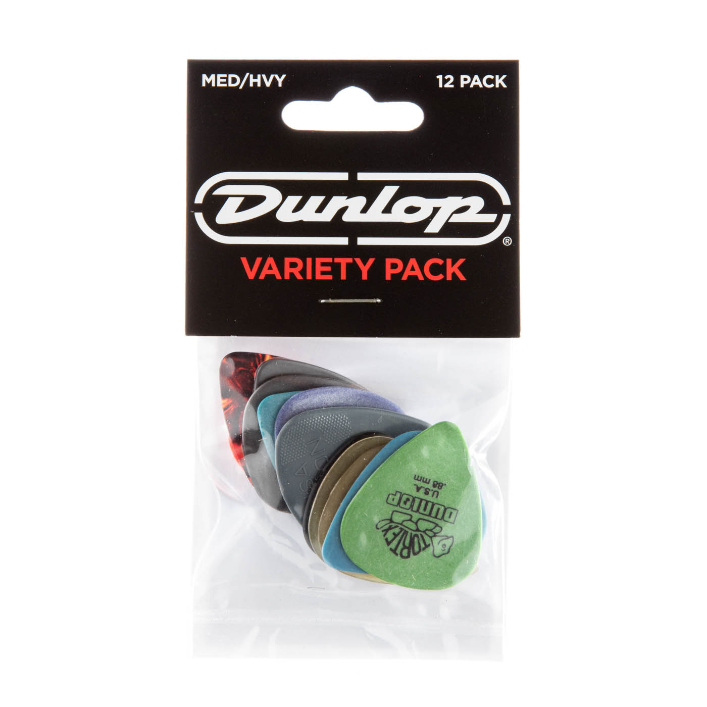 Dunlop Variety Pack Medium/Heavy PVP102. 12-Pack