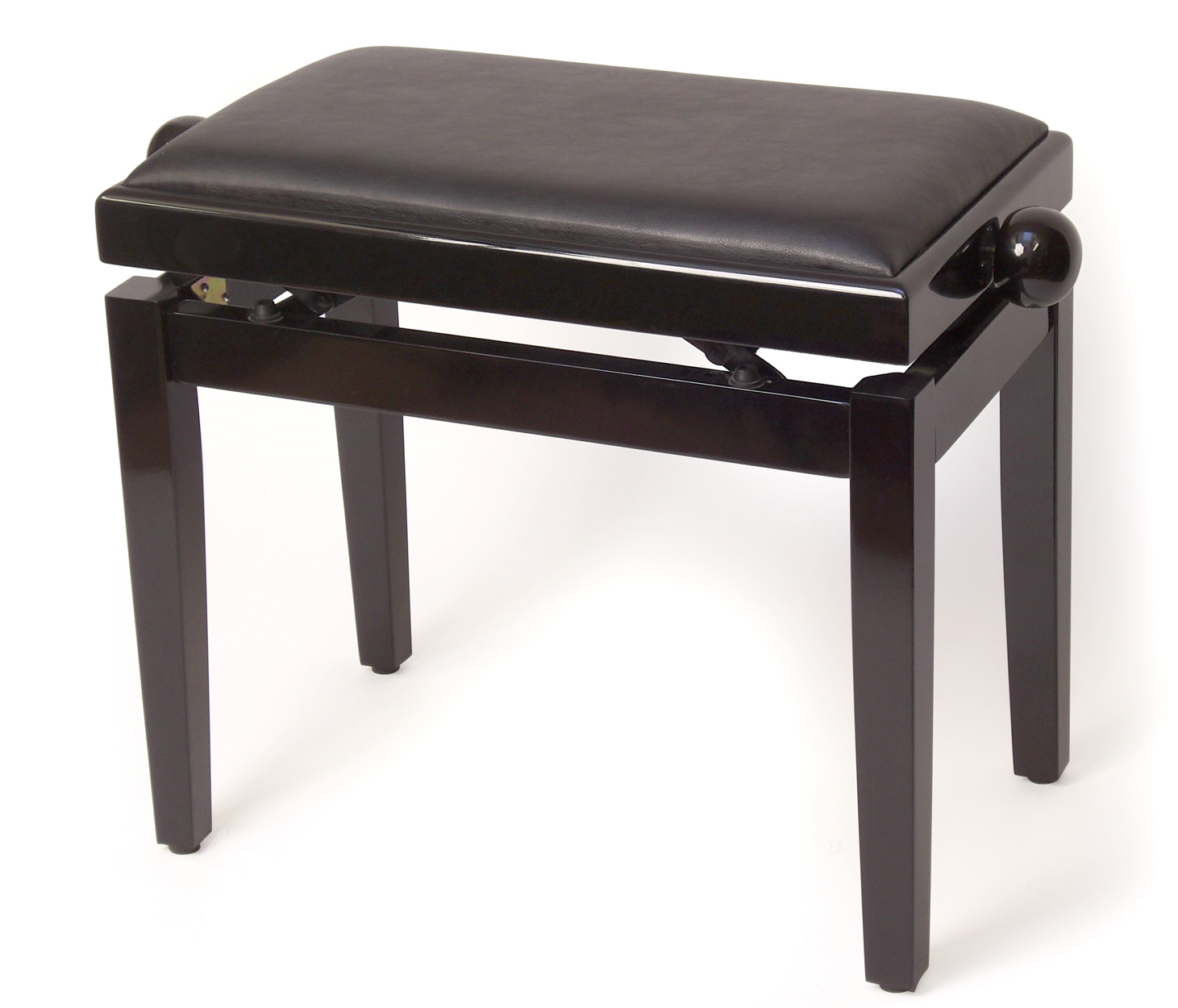 Pulse Piano Stool/Bench Deluxe Polished Black Finish