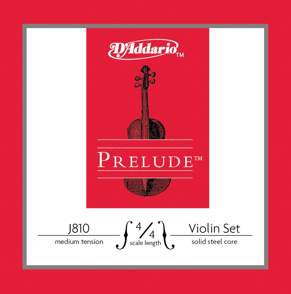 D'Addario J810 4/4M Prelude violin set