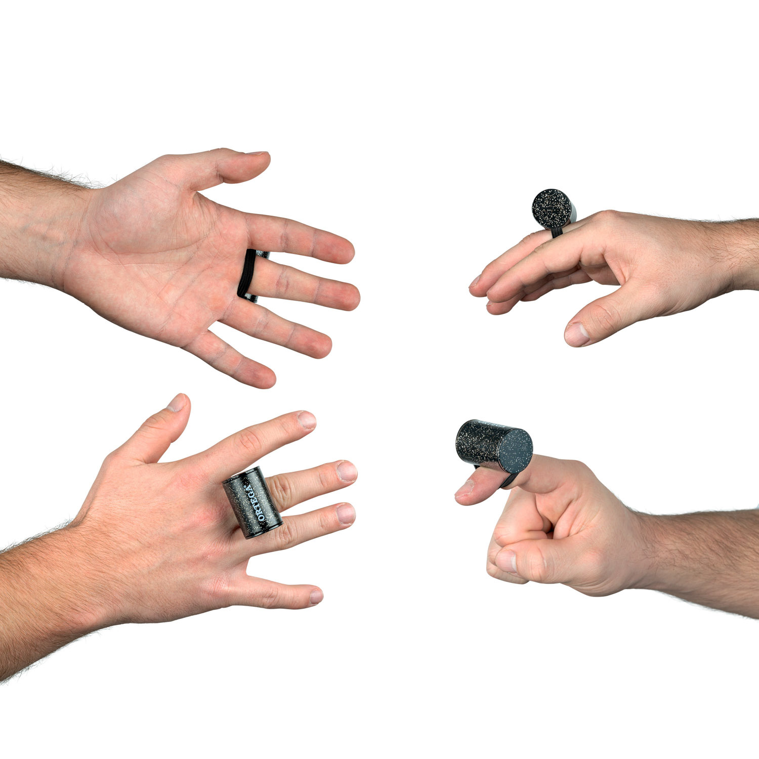 Ortega OFS-BKS Plastic Finger Shaker, Black Sparkle - 7