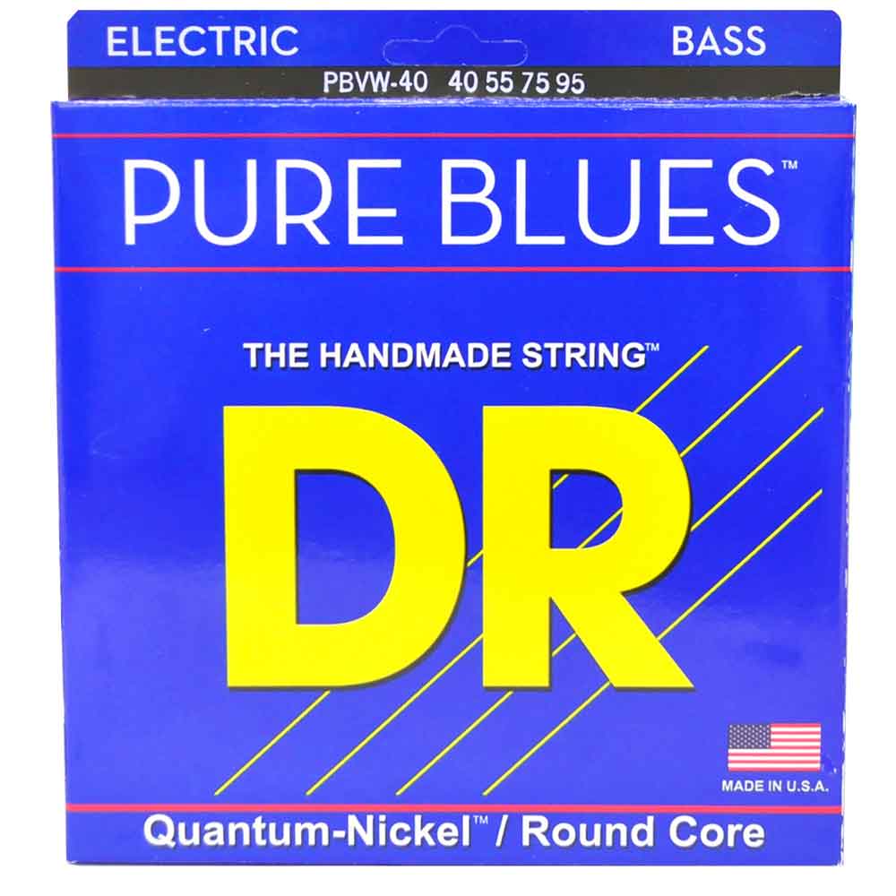 DR Strings PBVW-40 Pure blues bassträngar, 040-095