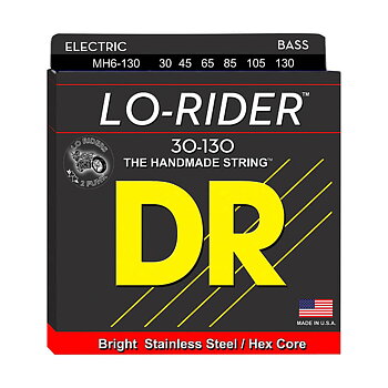 DR Strings MH6-130 Lo-Rider 6-strängad Elbassträngar, 030-130