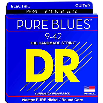 DR Strings PHR-9 Pure blues Elgitarrsträngar, 009-042
