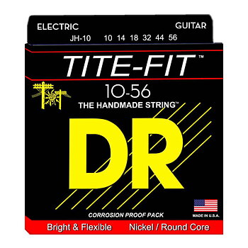 DR Strings JH-10 Tite-Fit Jeff Healey elgitarrsträngar, 010-056