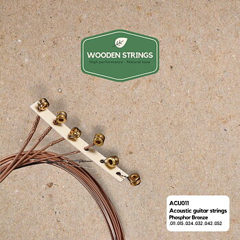 Wooden strings ACU011 western gitarrsträngar, 011-052