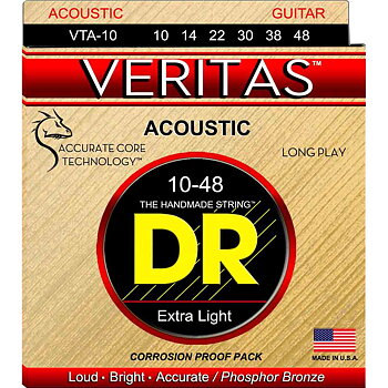 DR Strings VTA-10 Veritas western gitarrsträngar, 010-048