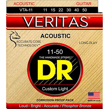 DR Strings VTA-11 Veritas western gitarrsträngar, 011-050