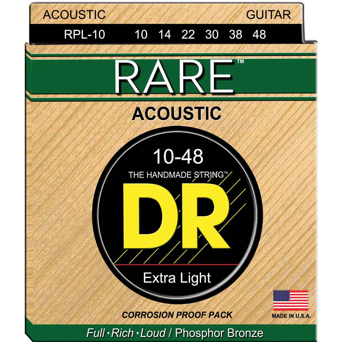 DR Strings RPL-10 Rare western gitarrsträngar, 010-048
