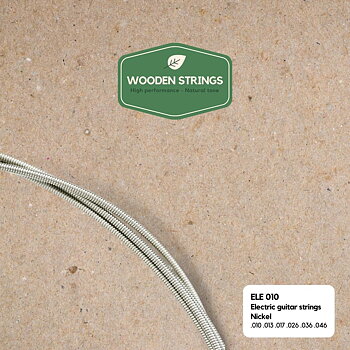 Wooden strings ELE010 elgitarrsträngar, 010-046