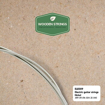 Wooden strings ELE009 elgitarrsträngar, 009-042