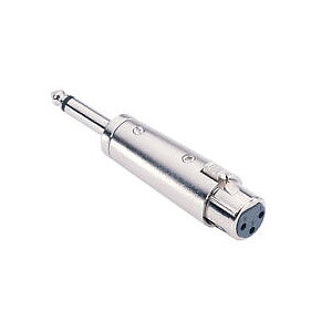 Adapter 6.3 mm Tele mono hane till XLR hona