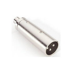 Adapter RCA hona till XLR hane Krom