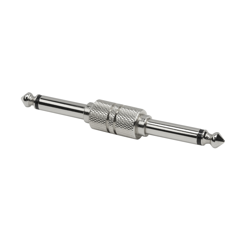 Adapter 6.3 mm mono Jack male to 6.3 mm mono Jack male, straight