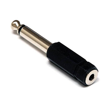 Adapter 6.3 mm mono Tele hane till 3.5 mm mono Tele hona