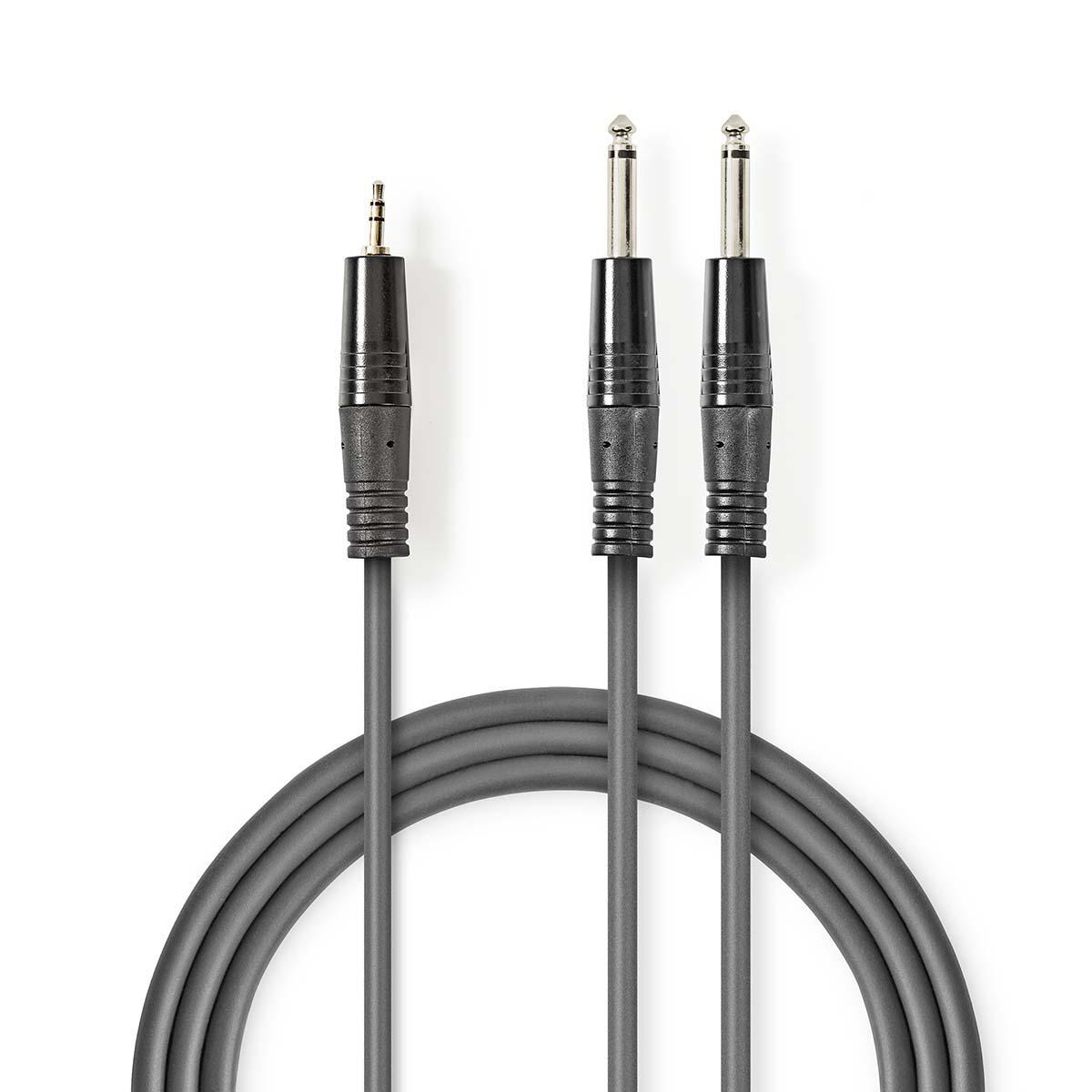 3.5 mm hane - 2x 6.35 mm hane 3 m