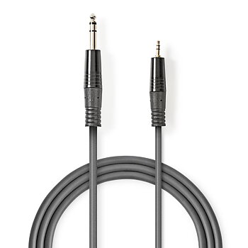 6.35M - 3.5M Kabel 1.5m Grå