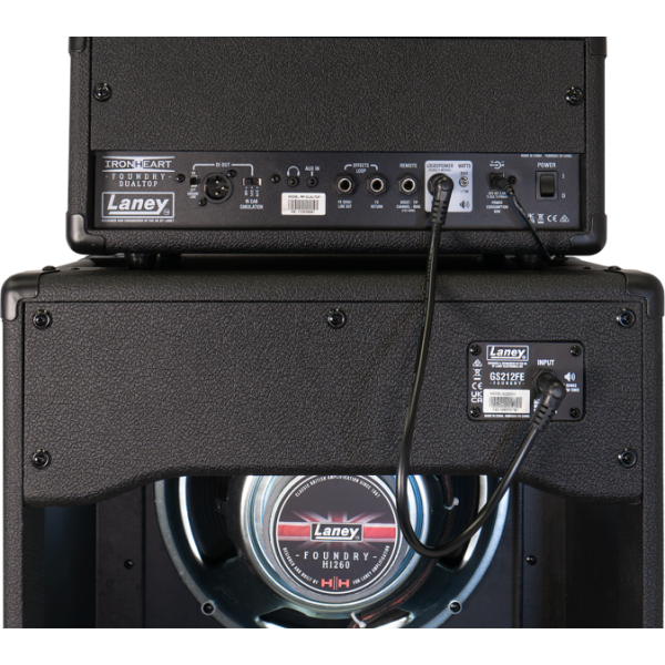 Laney IRF-DUALRIG212 IRONHEART Foundry Series Guiitar Head & Cab Bundle - 4