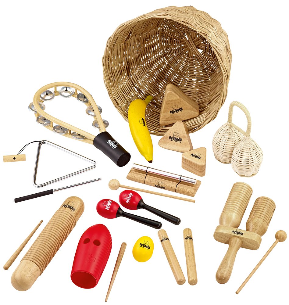 Ninoset515-WB percussionset 15 delar m box