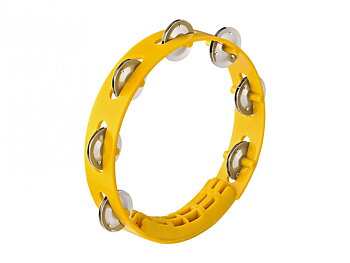 NINO49Y Compact ABS Tambourin 8'', Yellow