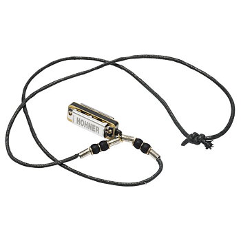 HOHNER Mini Harmonica Necklace Black