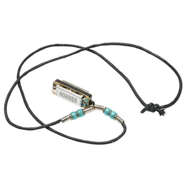 HOHNER Mini Harmonica Necklace Light Blue