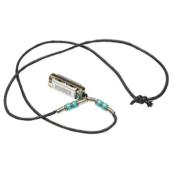 HOHNER Mini Harmonica Necklace Light Blue