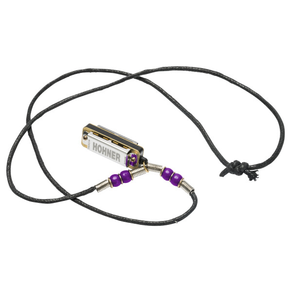 HOHNER Mini Harmonica Necklace Purple - 2