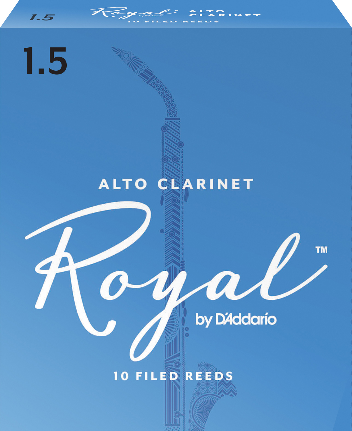 Rico Royal Alto-Clarinet Box of 10. Strength 1.5