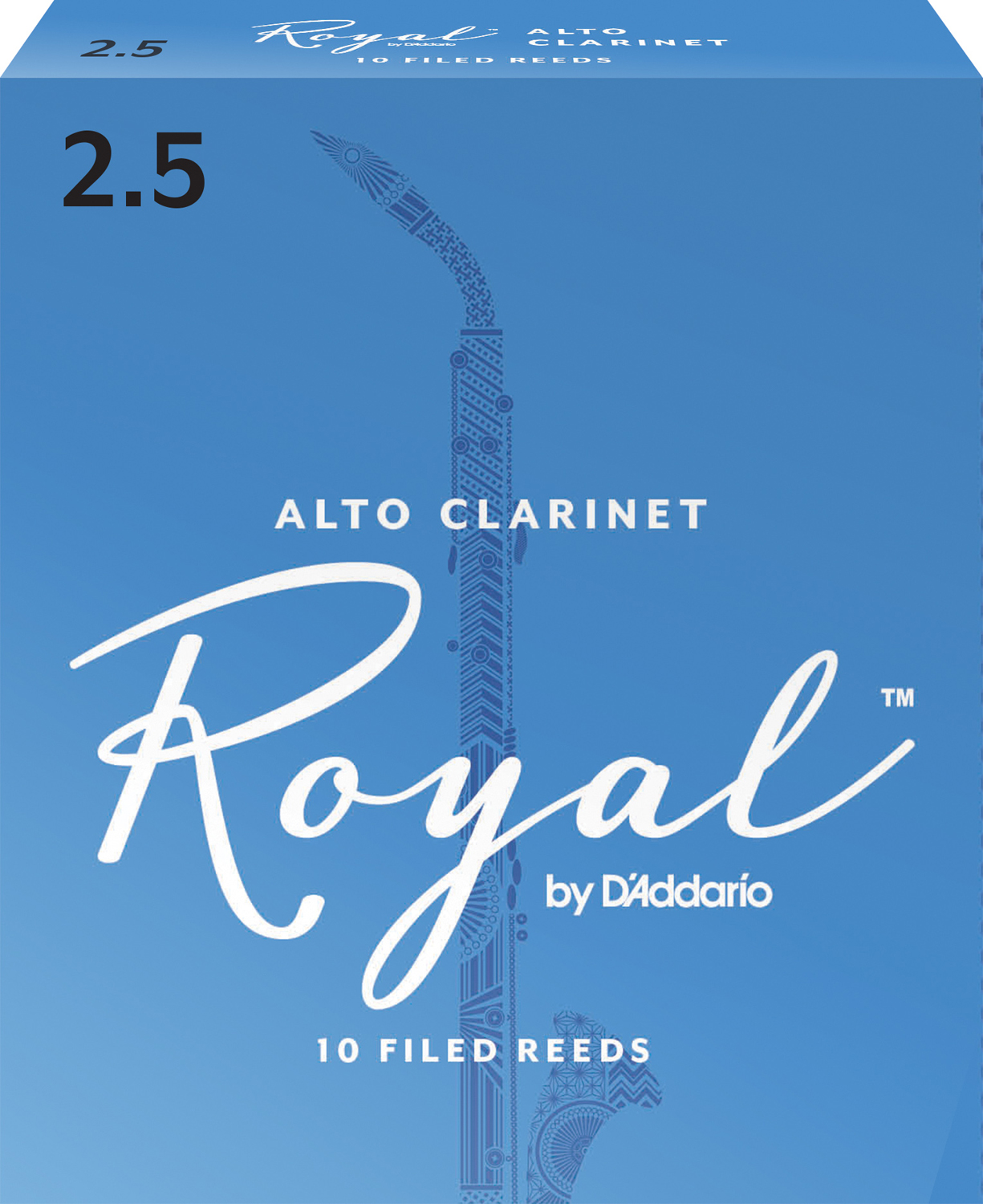 Rico Royal Alto-Clarinet Box of 10. Strength 2.5