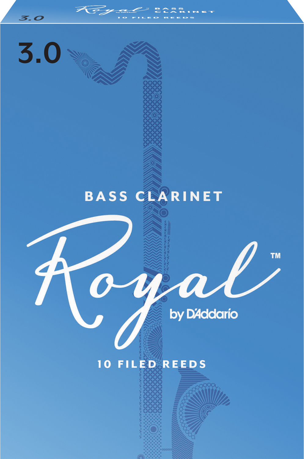 Rico Royal Bas-Klarinett. 10-Pack. Tjocklek 3