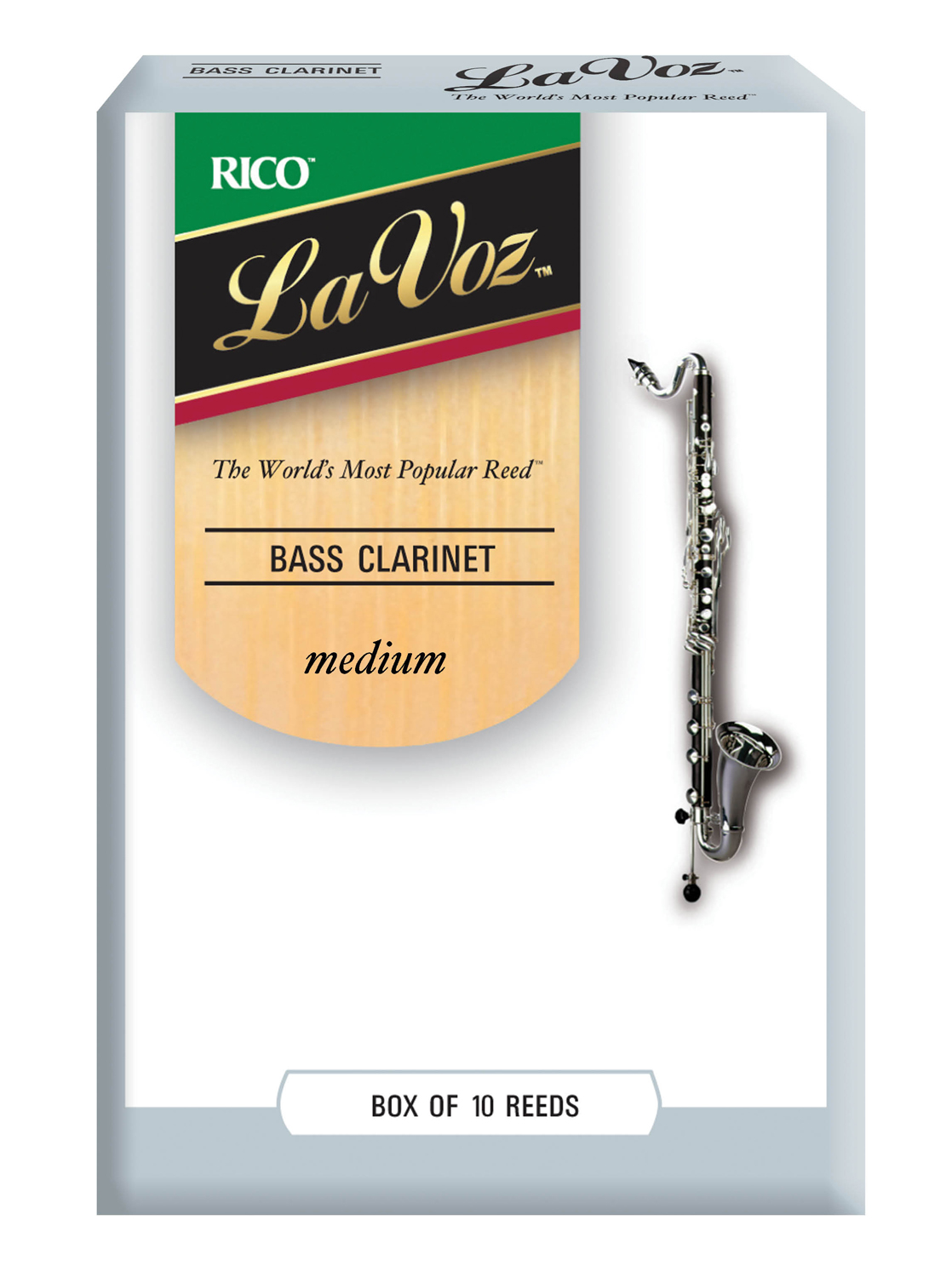 Rico La Voz Bass-Clarinet Box of 10. Strength MD