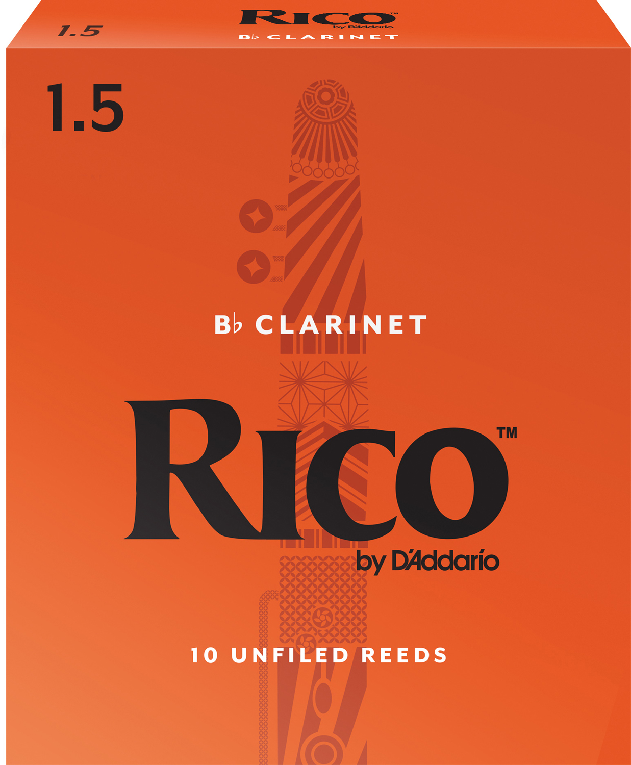 Rico Bb-Clarinet Box of 10. Strength 1.5