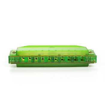 HOHNER Translucent Harp C, green