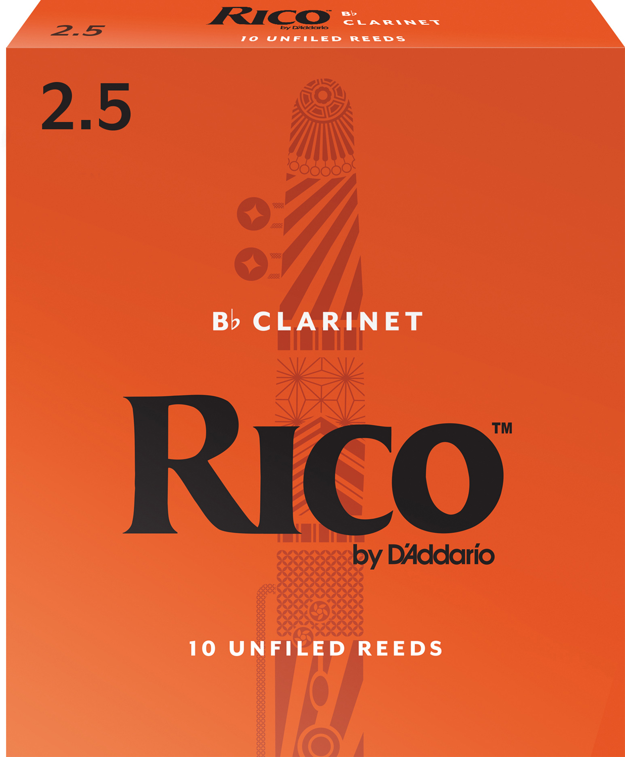 Rico Bb-Clarinet Box of 10. Strength 2.5