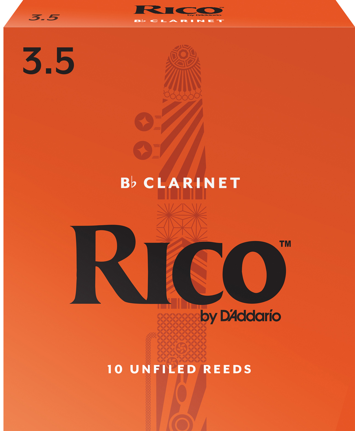 Rico Bb-Clarinet Box of 10. Strength 3.5