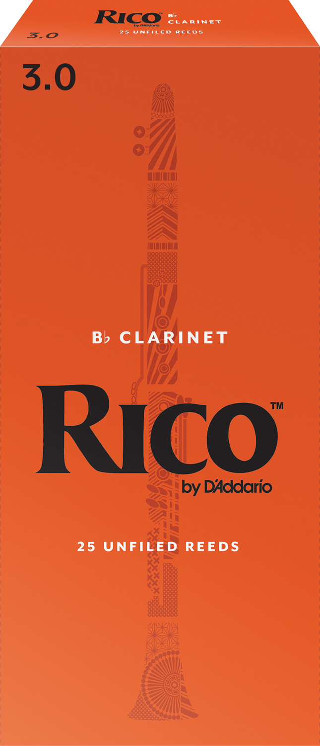 Rico Bb-Clarinet Box of 25. Strength 3