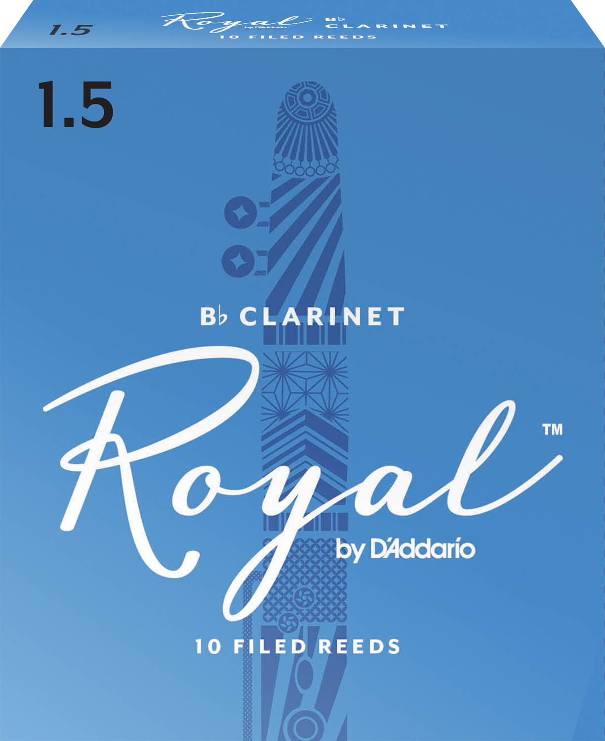 Rico Royal Bb-Klarinett. 10-Pack. Tjocklek 1.5