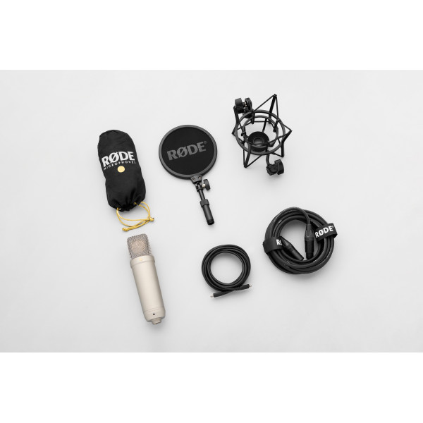 RODE NT1 GEN 5-NICKEL USB-C-XLR mik. med DSP Unify - 10