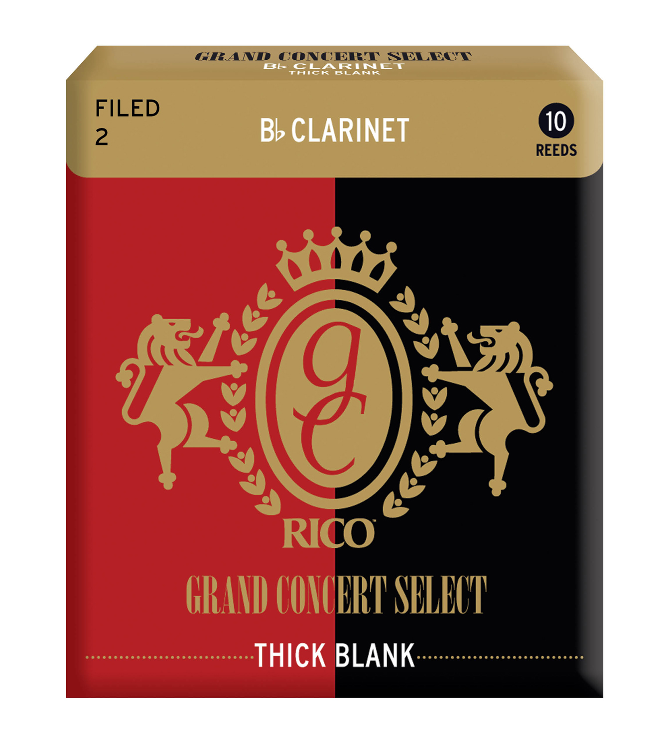 Rico Grand Consert Select Bb-Klarinett Thick 10-Pack. Tjocklek 2