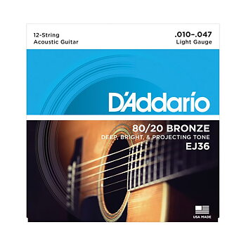 D'Addario EJ36 80/20 Light