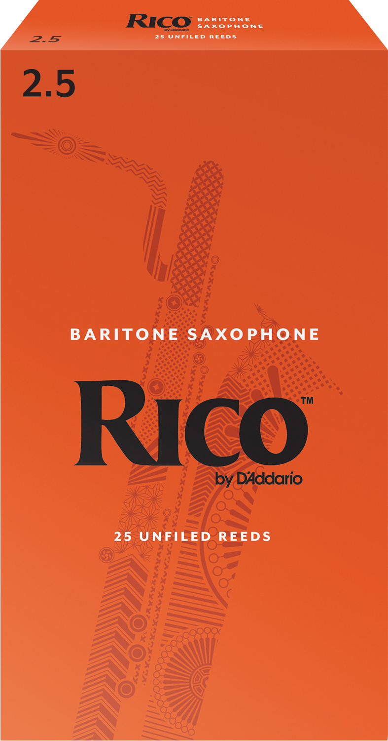 Rico Baritone-Saxophone Box of 25. Strength 2.5