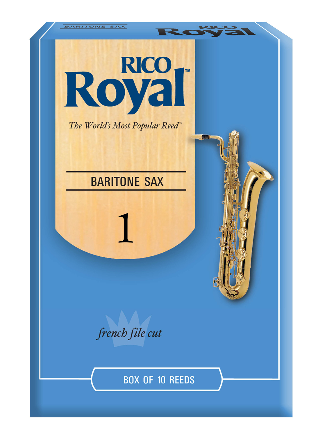 Rico Royal Baritone-Saxophone Box of 10. Strength 1
