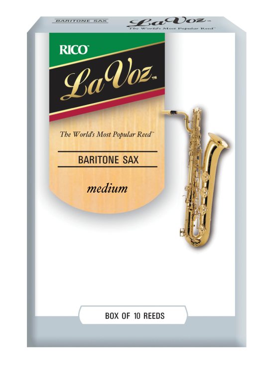 Rico La Voz Baritone-Saxophone Box of 10. Strength MD