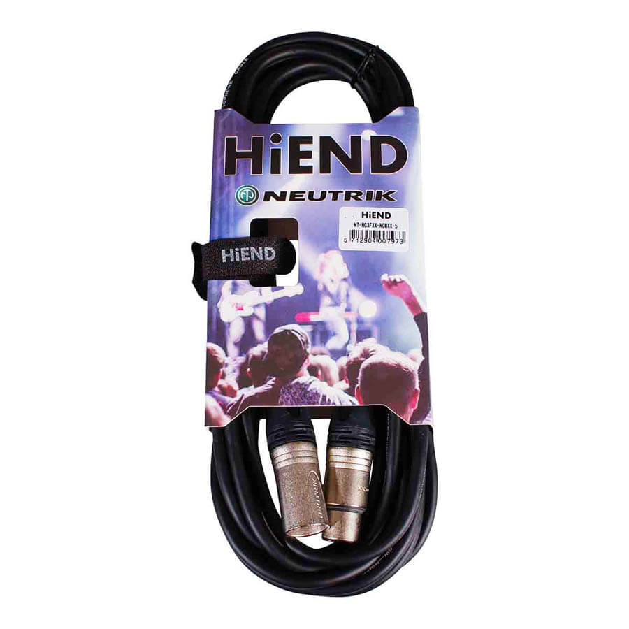 HiEnd Neutrik XLR to XLR, 5 meter