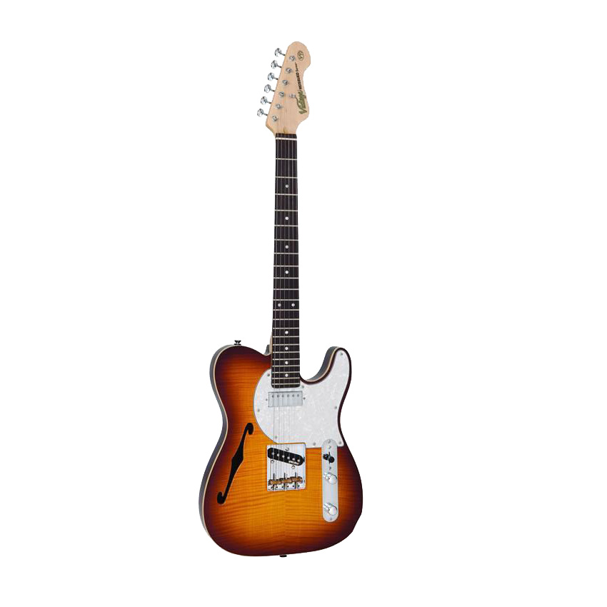 Vintage V72FTB Flame Tobaccoburst