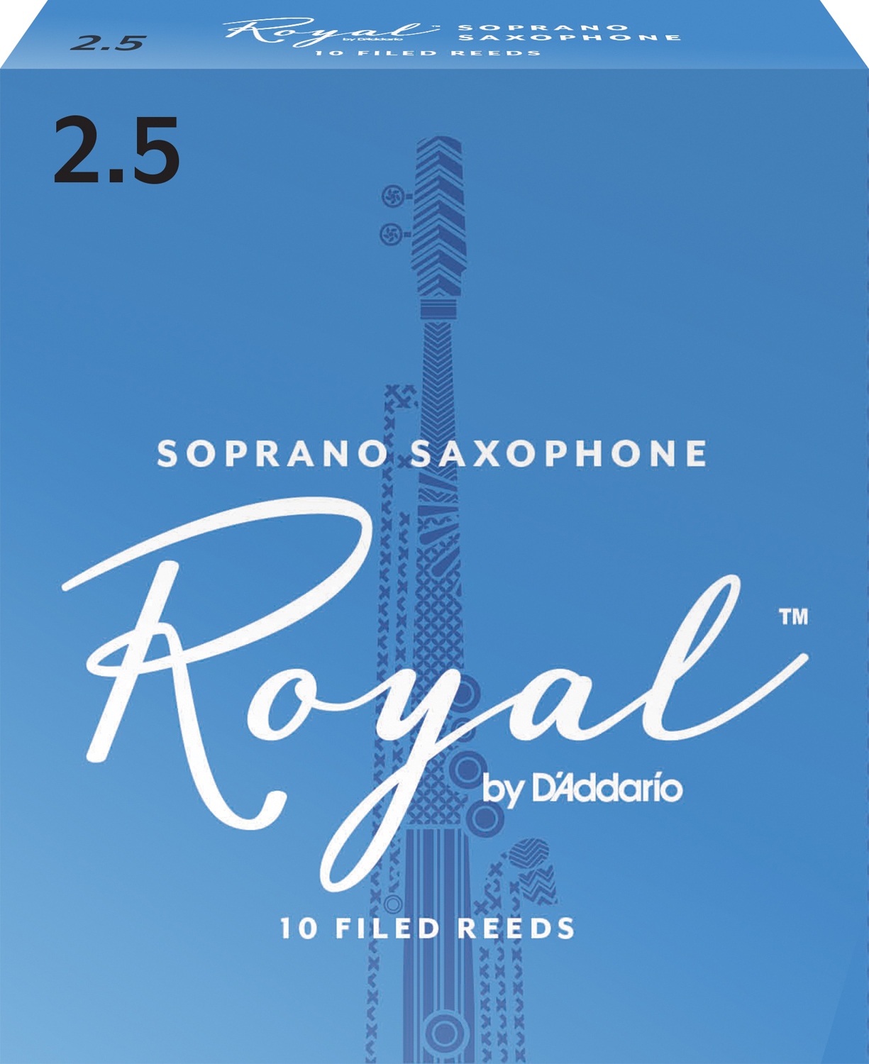 Rico Royal Sopransaxofon 10-Pack. Tjocklek 2.5