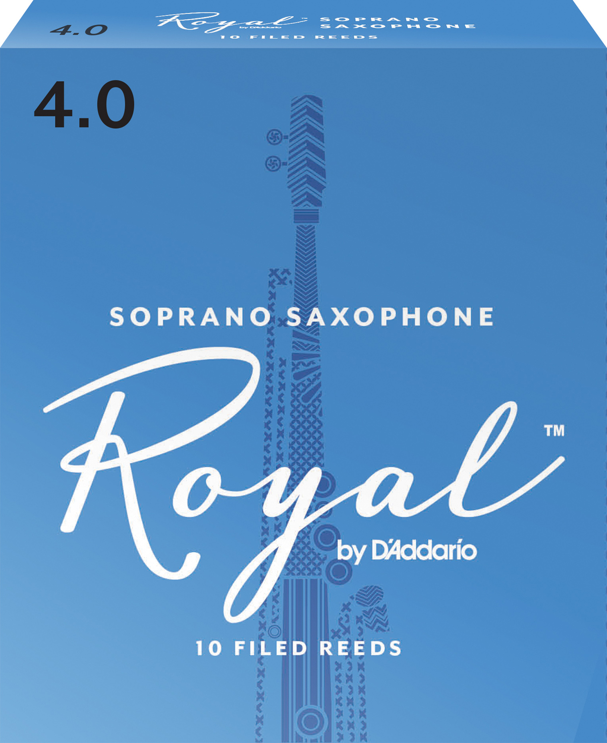 Rico Royal Soprano-Saxophone Box of 10. Strength 4